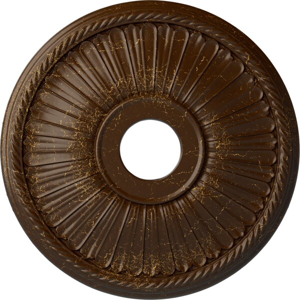 Ekena Millwork Berkshire Medallion (Canopies up to 6 3/8"), 20 1/8"OD x 3 7/8"ID x 1 7/8"P, Root Beer Crackle CM20BE1RBC - main